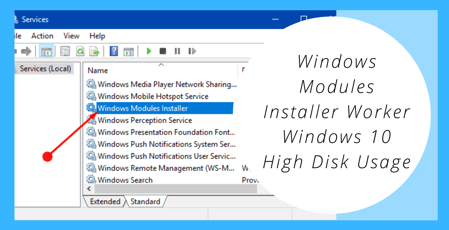 what is windows modules installer worker 10